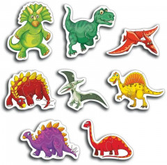 Пазл-половинки «Динозаврики» - Фото 1