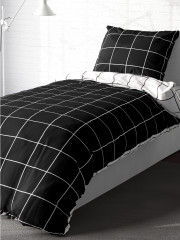 Комплект постельного белья «Grid paper black» - Фото 1
