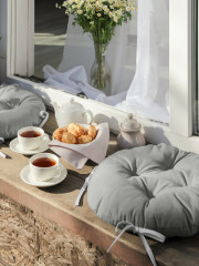 Подушка на стул с тафтингом - Фото 2