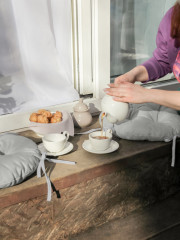 Подушка на стул с тафтингом - Фото 3