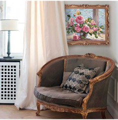 Мозаика алмазная «Розы на зимнем окне» - Фото 6