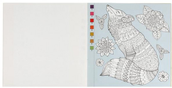 Раскраска-квест по цвету «Загадочные лисы»