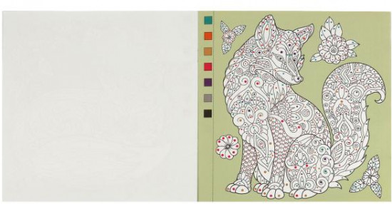 Раскраска-квест по цвету «Загадочные лисы»