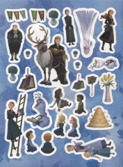 Книжка развивающая с многоразовыми наклейками и постером «Холодное сердце» - Фото 1