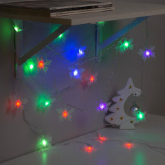 Гирлянда «Метраж», 5 м с насадкой «Бабочка малая», LED-20-220V, красный-зеленый/красный-синий - Фото 2