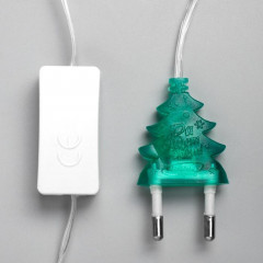 Гирлянда «Метраж», 5 м с насадкой «Бабочка малая», LED-20-220V, красный-зеленый/красный-синий - Фото 4