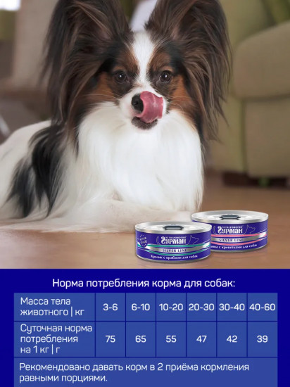 Корм для собак «Кролик с крабами»