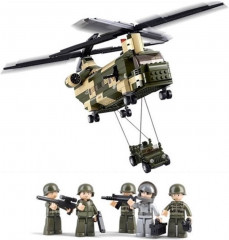 Конструктор «Военный вертолет и джип» - Фото 1