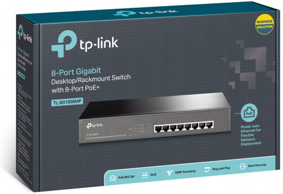 Коммутатор TP-Link TL-SG1008MP