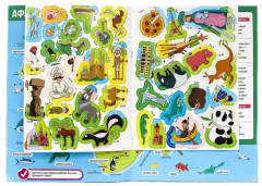 Географический атлас мира с наклейками - Фото 2