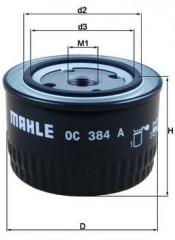 Фильтр масляный OC 384A - Фото 1