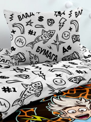 Комплект постельного белья «Пол это лава Neon» - Фото 1