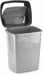 Мусорное ведро «Dominik» (25 л), серебро - Фото 2