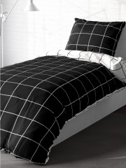 Комплект постельного белья «Grid paper black» - Фото 1