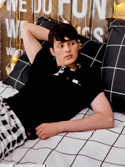 Комплект постельного белья «Grid paper black» - Фото 5