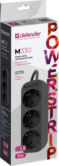 Удлинитель сетевой Defender M330