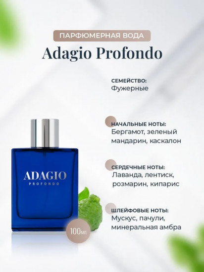 Парфюмированная вода «Adagio Profondo»