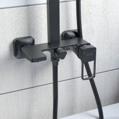 Смеситель с верхним душем - Фото 2