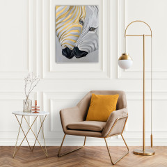 Картина по номерам с поталью «Две зебры» - Фото 1