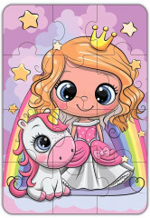 Пазл «Принцесса и единорог» - Фото 1