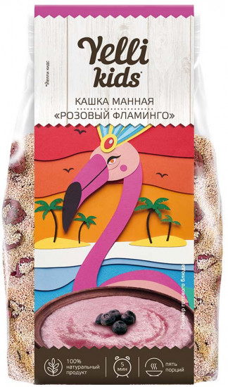 Кашка манная «Розовый фламинго»