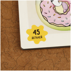 Пазл деревянный в рамке  «Единорог» - Фото 6