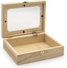 Шкатулка деревянная с окном - Фото 1