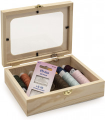 Шкатулка деревянная с окном - Фото 2