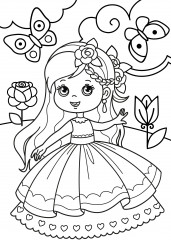 Набор для творчества. Раскраска с блестками «Принцесса» - Фото 2