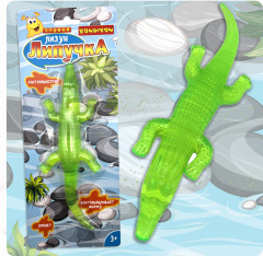 Лизун-липучка «Крокодил» - Фото 1