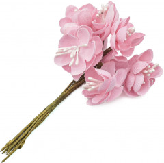 Набор декоративных мини-цветочков для декора и творчества «Вишня» - Фото 3