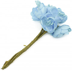 Набор декоративных мини-цветочков для декора и творчества «Вишня» - Фото 4