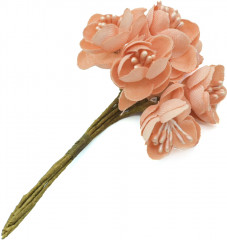 Набор декоративных мини-цветочков для декора и творчества «Вишня» - Фото 6