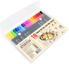 Набор маркеров двусторонних для скетчинга - Фото 1