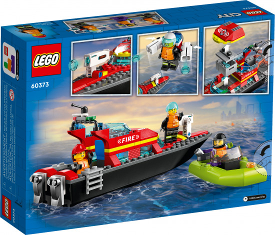 Конструктор LEGO® 60373 Пожарная лодка