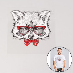 Термотрансфер «Енот в очках» - Фото 1
