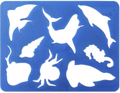 Трафарет-раскраска «Морские обитатели» - Фото 1