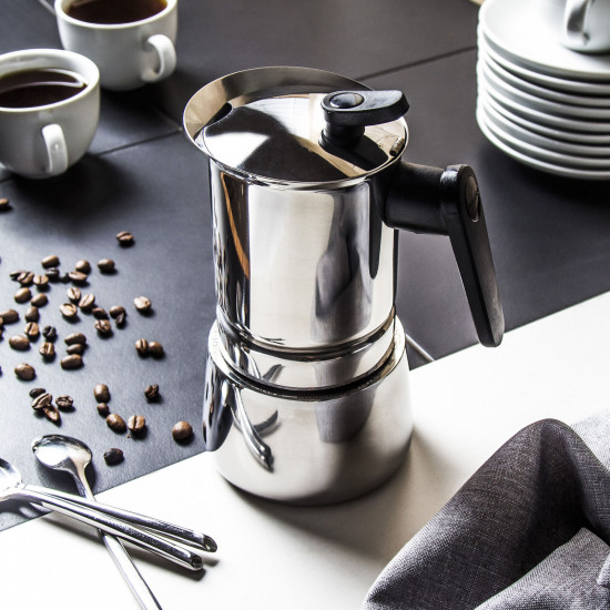 Кофеварка гейзерная «Steel Moka»