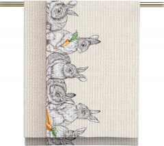 Комплект полотенец вафельных - Фото 2