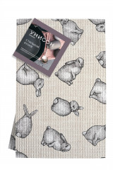 Комплект полотенец вафельных - Фото 4