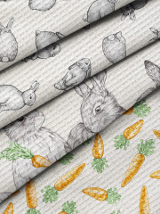 Комплект полотенец вафельных - Фото 7