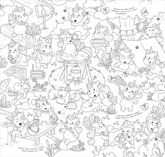 Мегараскраска для малышей «Единороги» - Фото 2