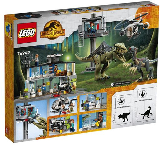 Конструктор LEGO® 76949 Атака гиганотозавра и теризинозавра
