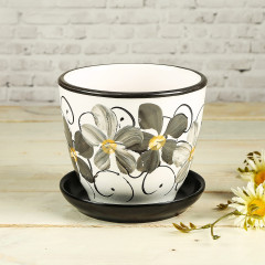 Горшок цветочный с подставкой «Фиалка дневная» - Фото 2