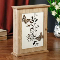 Ключница «Бабочки на цветке» - Фото 1