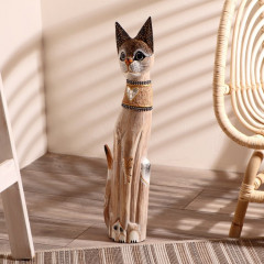 Сувенир «Кошка с бабочками и зеркальным сердцем» - Фото 2