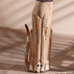 Сувенир «Кошка с бабочками и зеркальным сердцем» - Фото 5