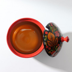 Сахарница большая, хохлома - Фото 3