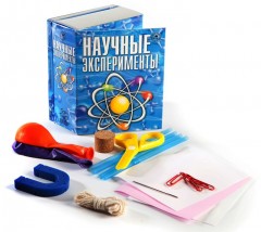 Научные эксперименты + Пробка, 4 палочки, магнит, ножницы, Шарики, веревка, скрепки, картон, плотная бумага, неострая игла - Фото 2
