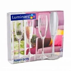 Фужер для шампанского Funky Dots, 190 мл (3 шт) - Фото 1